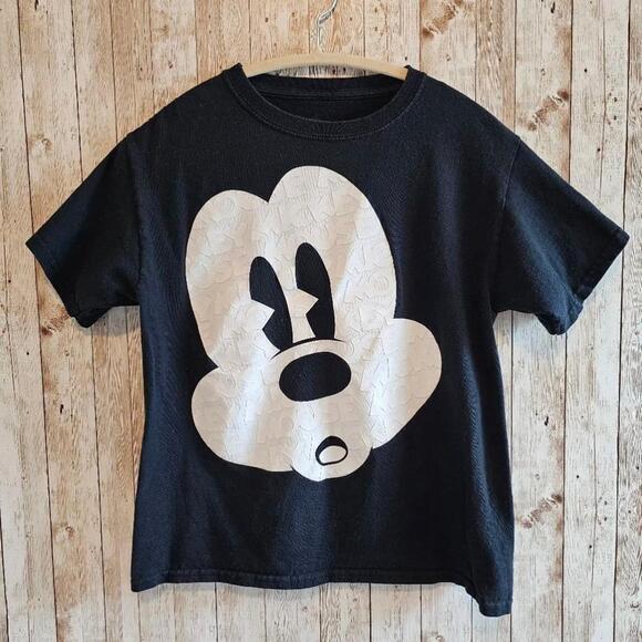 Unisex Disney Black Mickey Mouse T-Shirt - Size S - Picture 1 of 5